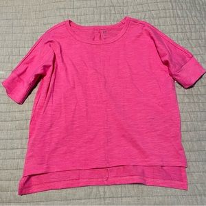 NWT Gap Pink Tunic Style Short Sleeve Tee XS
